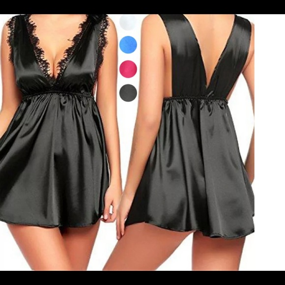 Other - Sexy Women’s Satin Silk Nightdress Lingerie szL